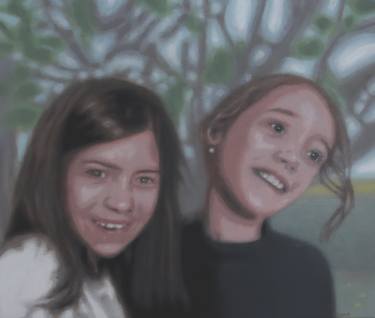 Original Portraiture Children Painting by Marko Klomp