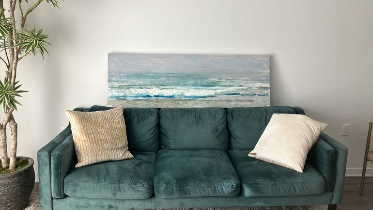 Original Abstract Expressionism Seascape Painting by Maria Kazanskaya