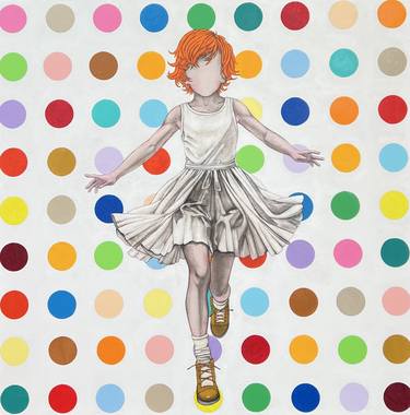 Original Figurative Children Painting by Roberto Fantini
