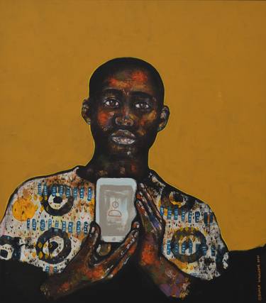 Original Abstract Patterns Painting by Buhle Nkalashe