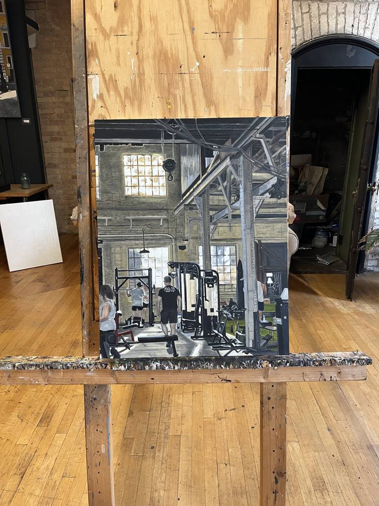 Original Photorealism Interiors Painting by Brendan Kramp