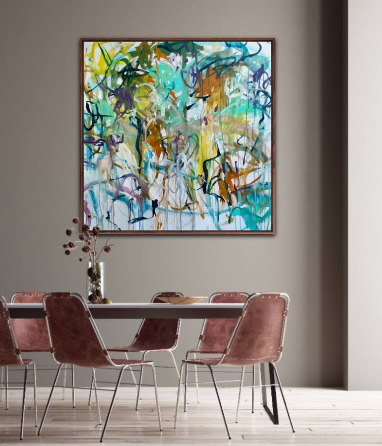 Original Abstract Expressionism Abstract Painting by Emily Starck