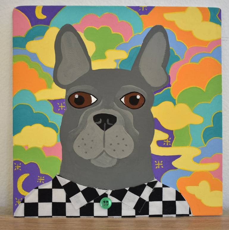 Original Folk Animal Painting by Emily Veldman