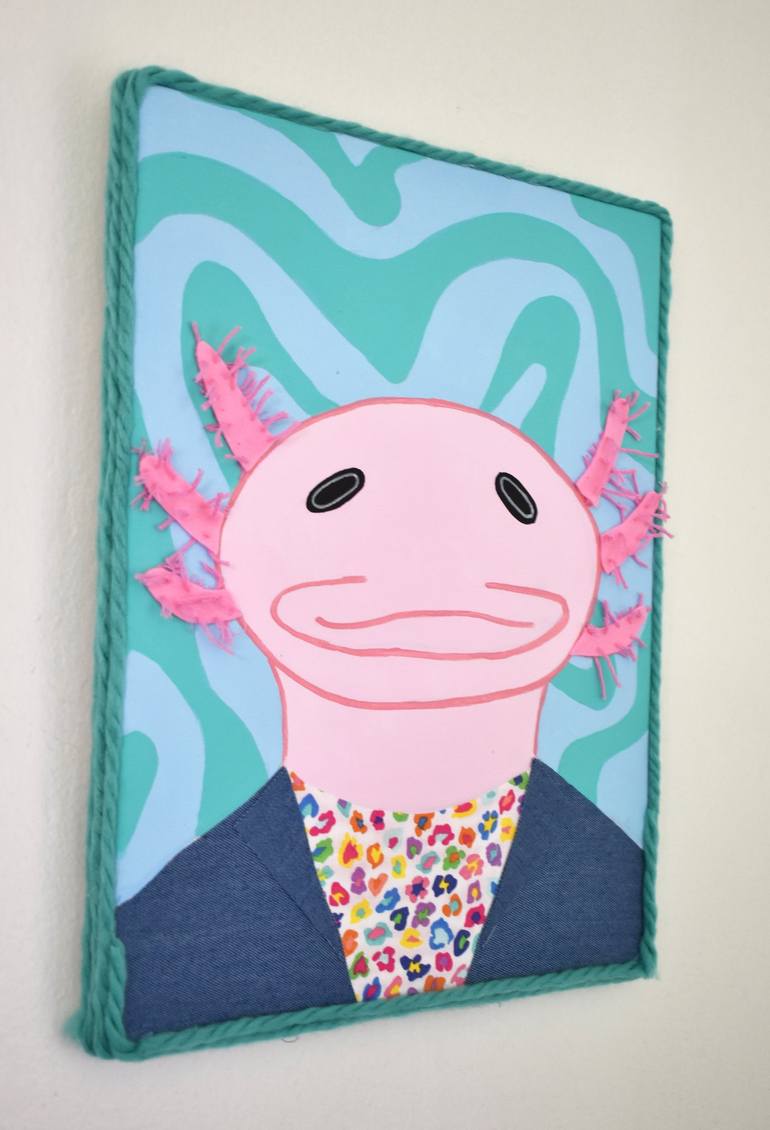 Original Folk Animal Painting by Emily Veldman