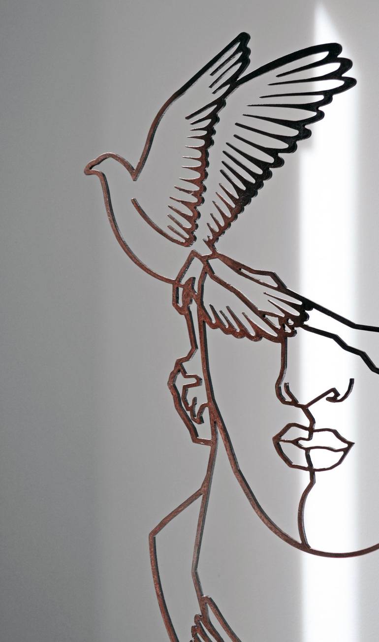 Original Minimalism Classical Mythology Sculpture by Christina Moschou