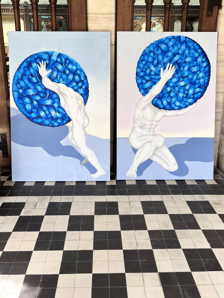 Original Figurative Body Painting by Christina Moschou