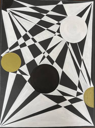 Original Contemporary Geometric Painting by Veronica Romualdez