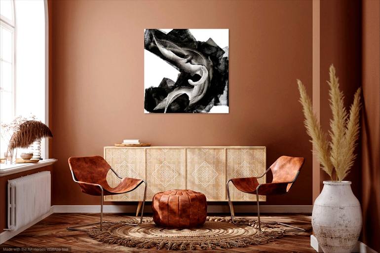 Original Conceptual Abstract Painting by Newel Hunter