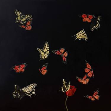 Original Contemporary Botanic Painting by Yoojin Shin