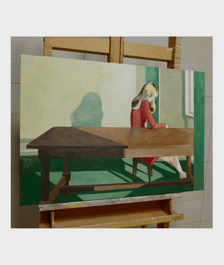 Original Expressionism People Painting by Young Park