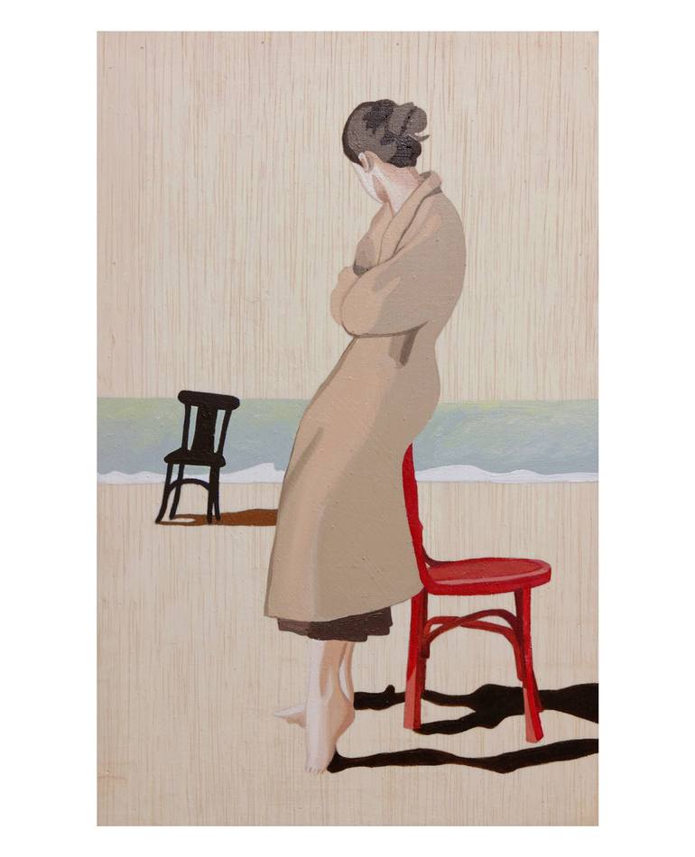 Original Expressionism People Painting by Young Park
