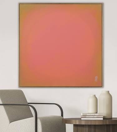 Original Color Field Painting Geometric Painting by Mila Weis