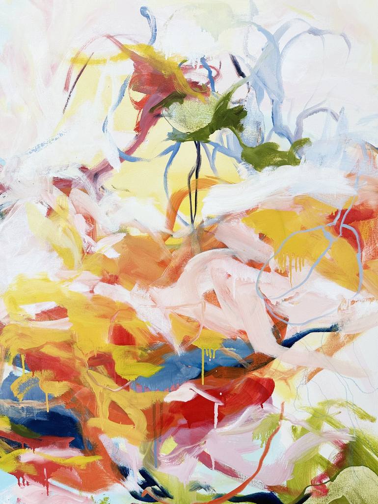 Original Abstract Expressionism Abstract Painting by Monica Lee Rich