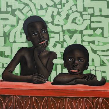 Original Contemporary Children Mixed Media by Oluwafemi Akanmu