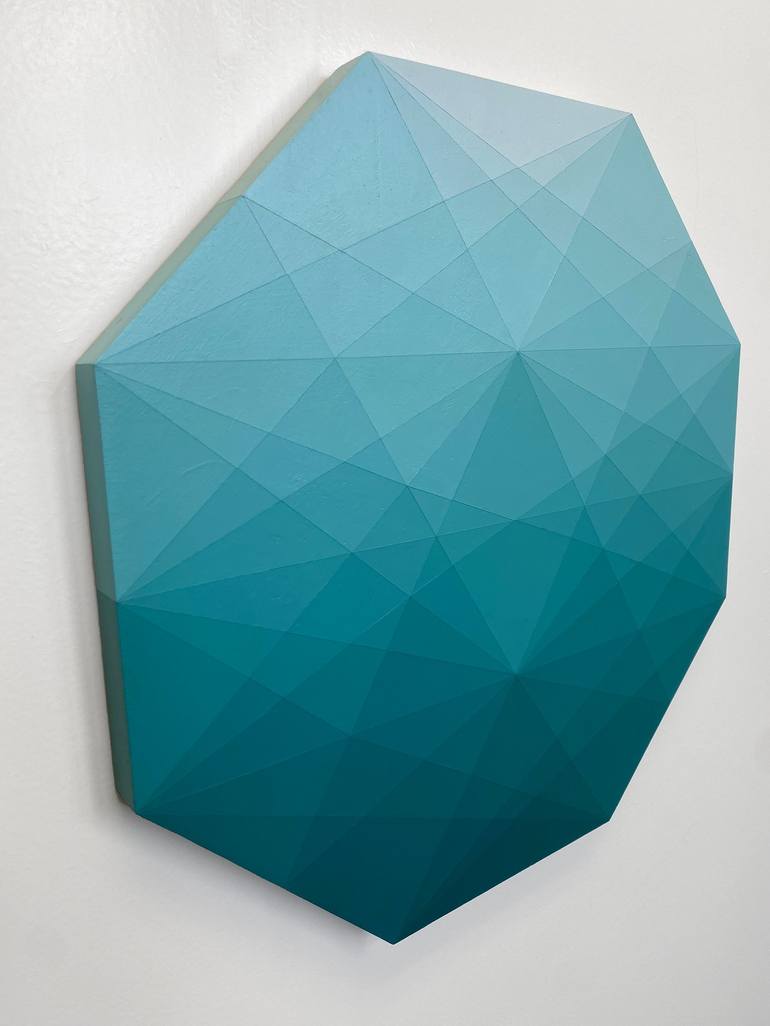 Original Abstract Geometric Painting by Andy Lepe