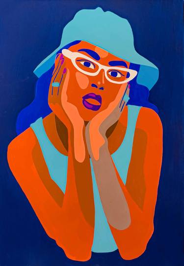 Original Portraiture People Painting by Aurélia Durand