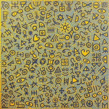 Original Algorithmic Abstract Painting by João Almeida
