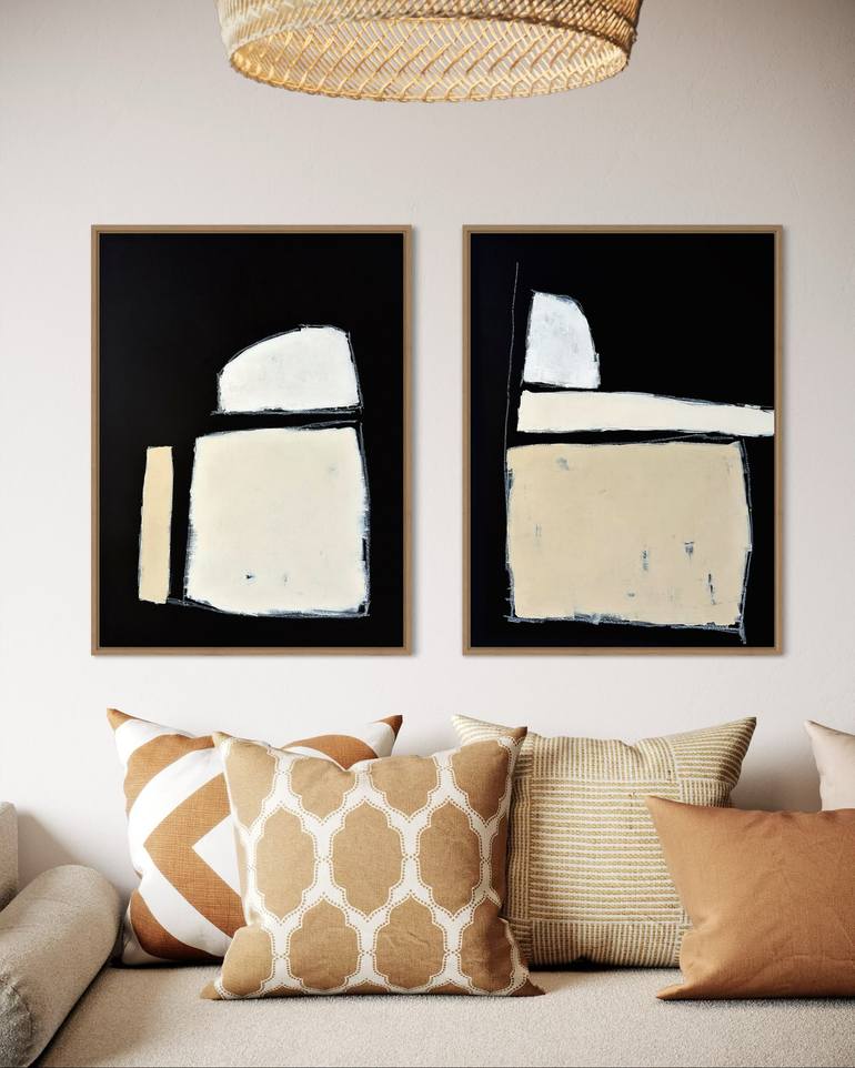 Original Bauhaus Abstract Painting by Andrea Reichhart