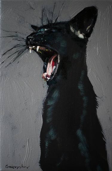 Original Realism Animal Painting by Oleksii Gnievyshev