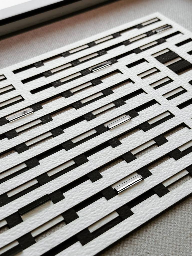 Original Bauhaus Abstract Mixed Media by Gyula Takács