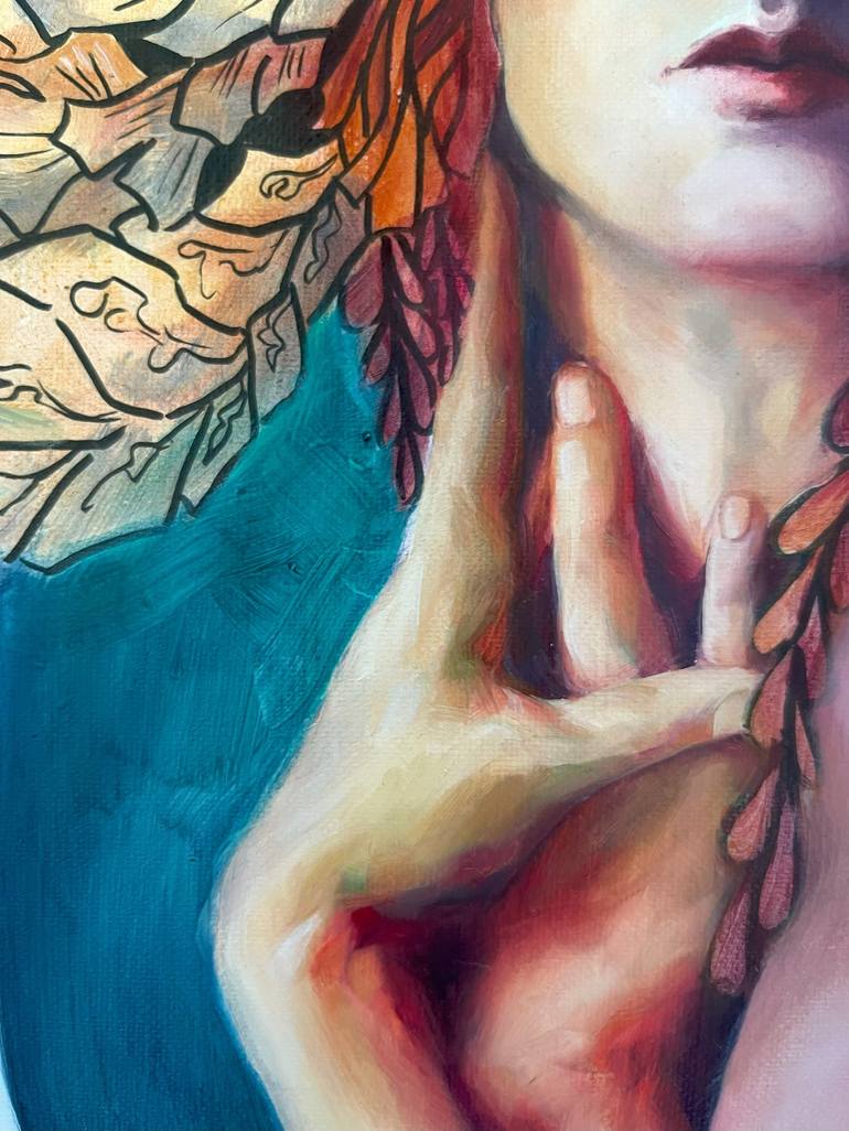 Original Art Nouveau People Painting by Oksana Ketova Provenzano