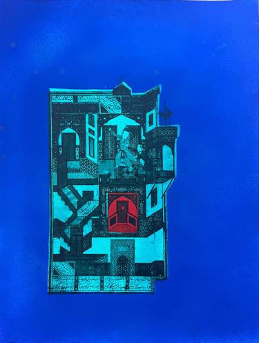 Original Abstract Classical Mythology Painting by Keyvan Shovir