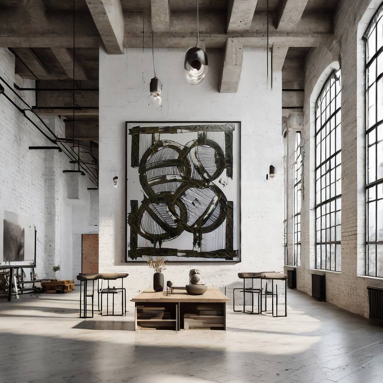Original Abstract Painting by Andrea De Ranieri