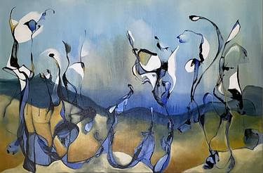 Original Abstract Expressionism Abstract Painting by Julia Pinkham