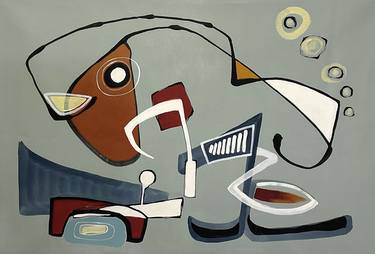Original Abstract Expressionism Abstract Painting by Julia Pinkham