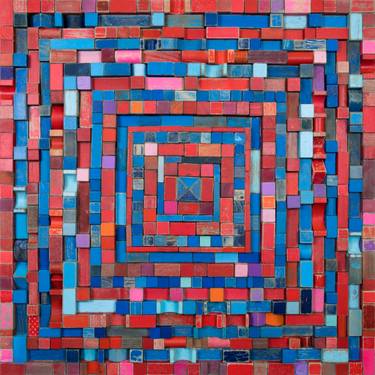 Original Abstract Geometric Installation by Nico Kok