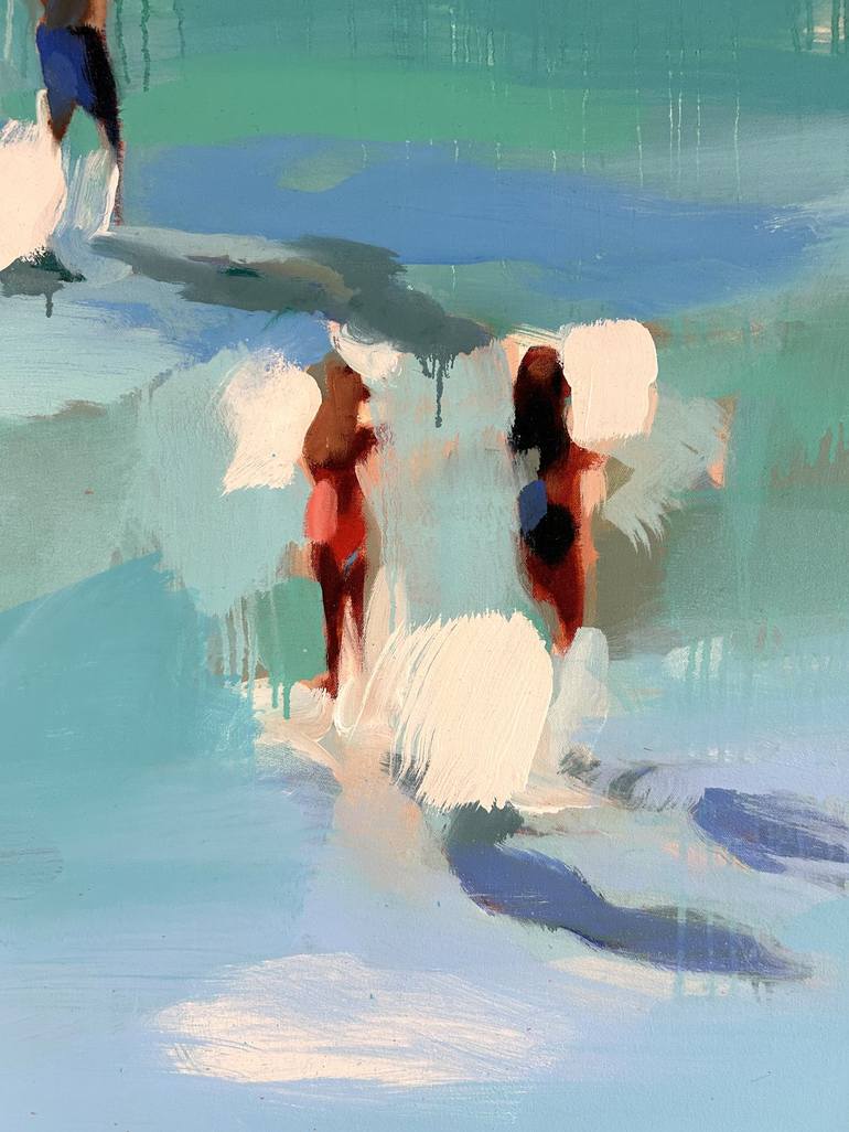 Original Contemporary Beach Painting by Elizabeth Lennie