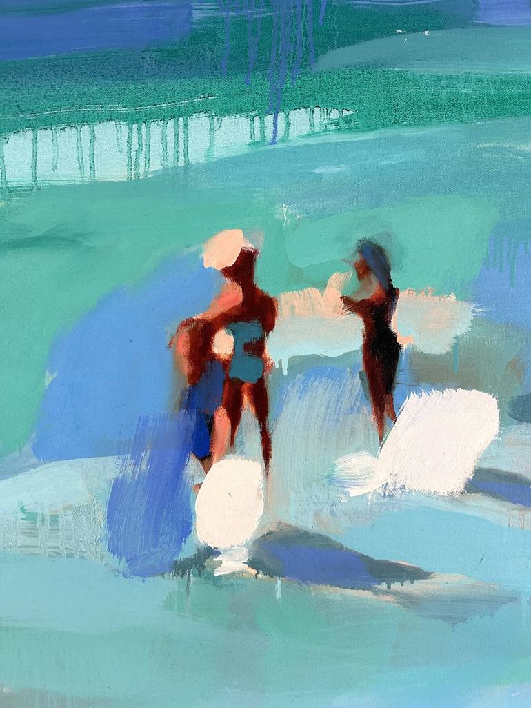Original Contemporary Beach Painting by Elizabeth Lennie