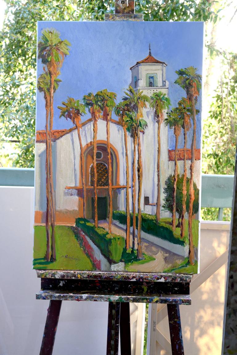 Original Impressionism Architecture Painting by Suren Nersisyan