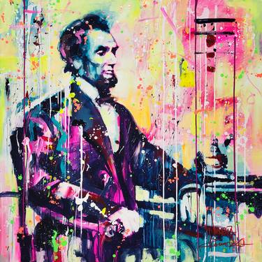 Original Abstract Politics Paintings by Marta Zawadzka