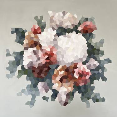 Original Abstract Floral Painting by Jem Ennis