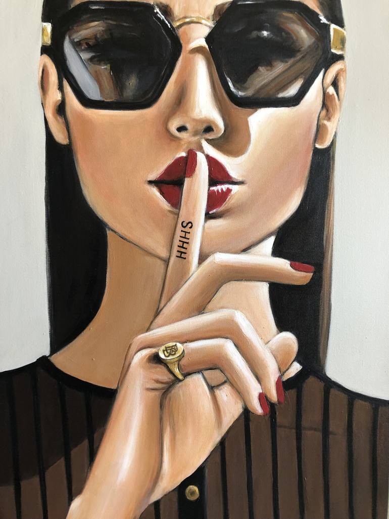 Original Portraiture Women Painting by Maria Folger