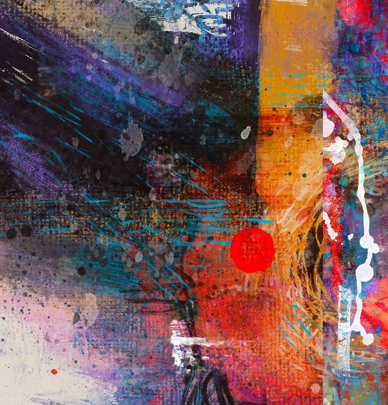Original Portraiture Abstract Painting by Yossi Kotler