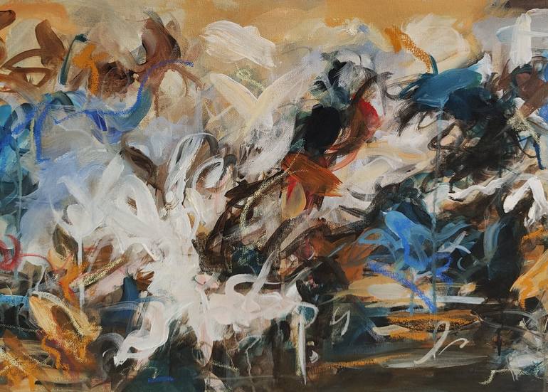 Original Abstract Expressionism Abstract Painting by Mandy Racine