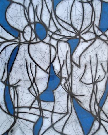 Original Expressionism Abstract Mixed Media by Kevin Jones