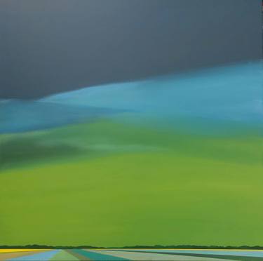 Original Minimalism Landscape Painting by Nelly Van Nieuwenhuijzen