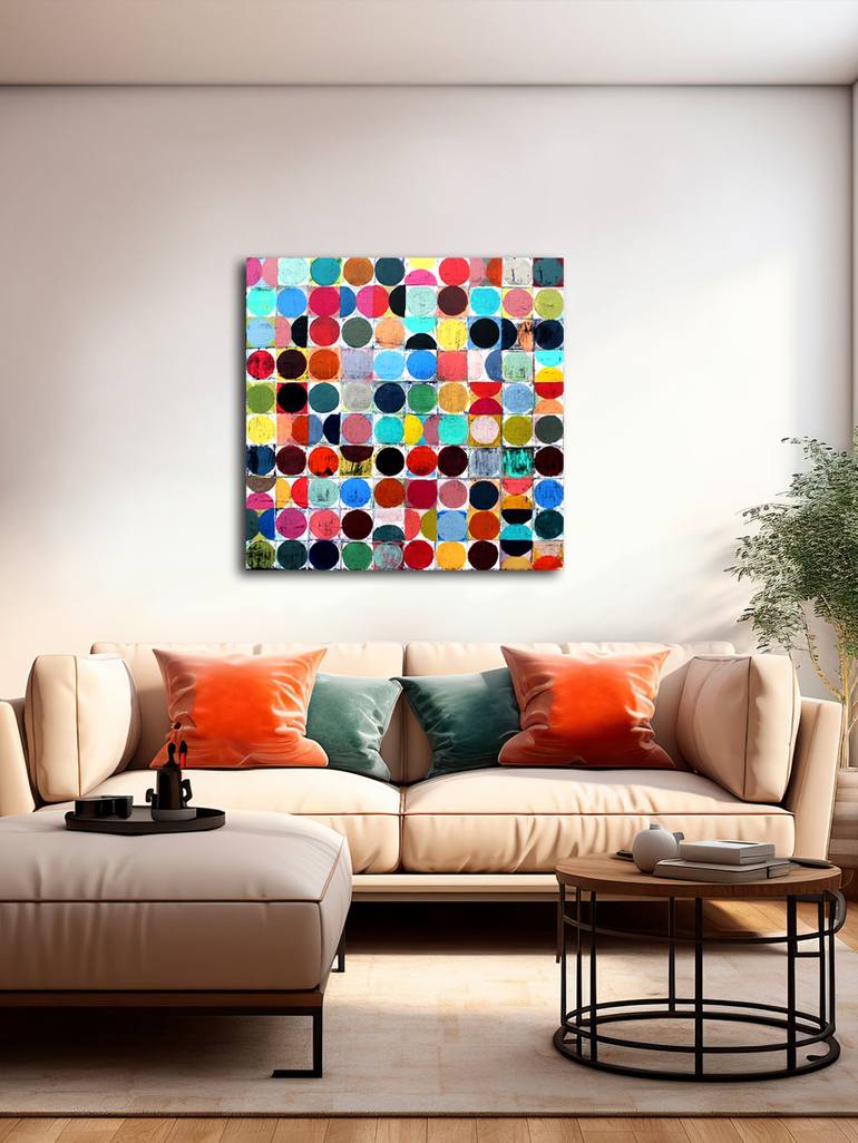 Original Geometric Abstract Painting by Andy Watt