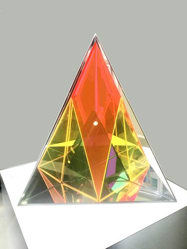 Original Abstract Geometric Sculpture by Seda Saar