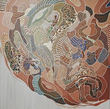 Original Conceptual Abstract Painting by Peggy Lee
