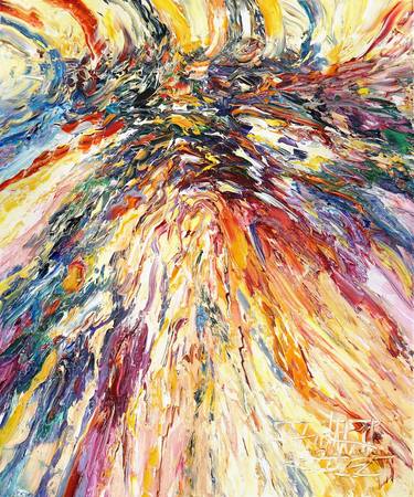 Original Abstract Painting by Peter Nottrott