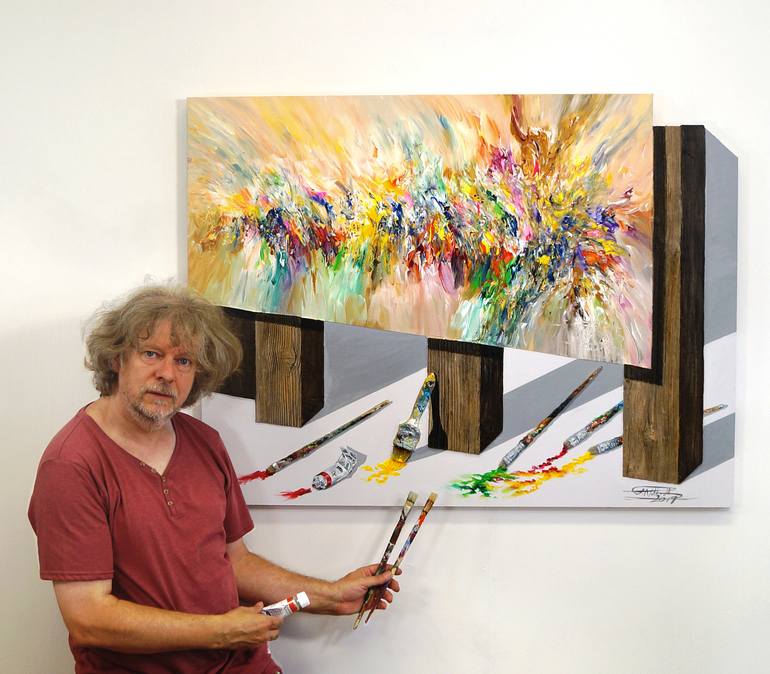 Original Surrealism Abstract Sculpture by Peter Nottrott