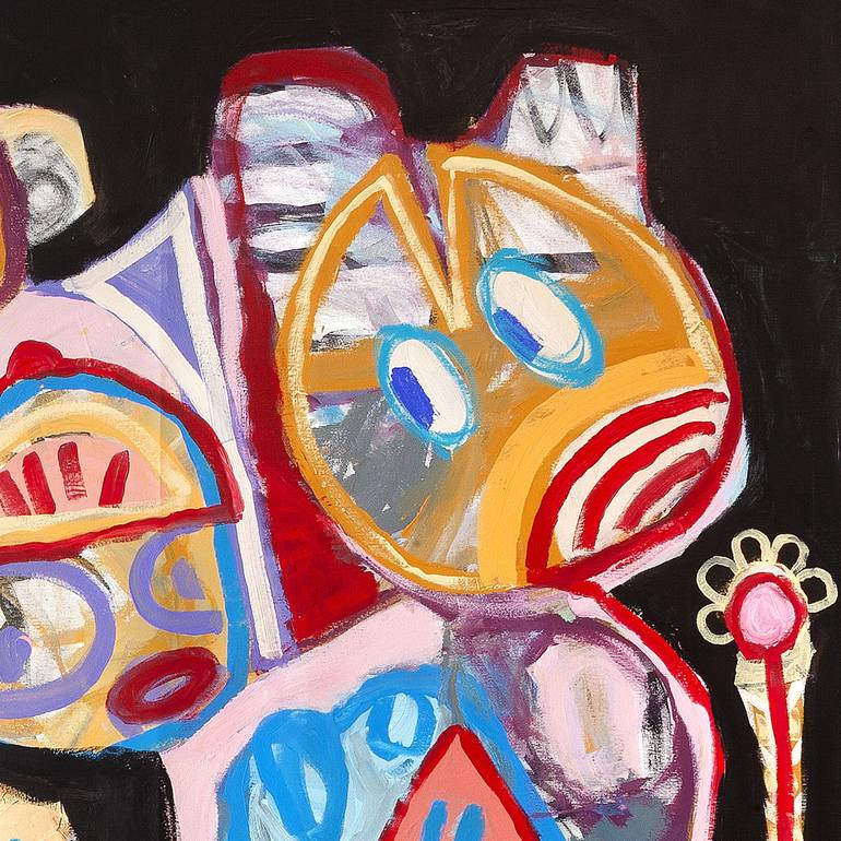 Original Pop Art Abstract Painting by Tommy Lennartsson