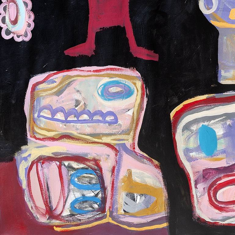 Original Pop Art Abstract Painting by Tommy Lennartsson