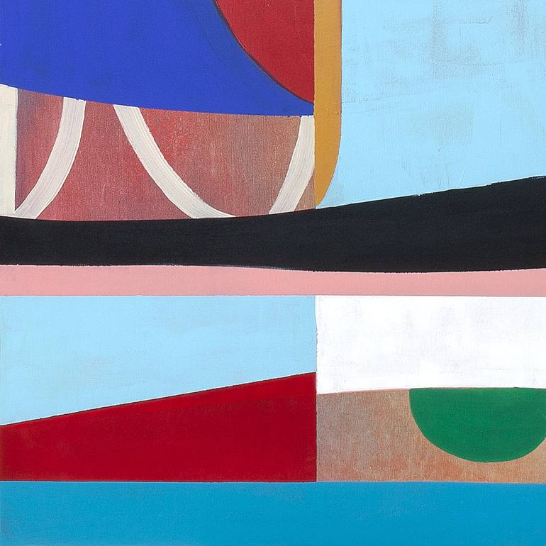 Original Geometric Abstract Painting by Tommy Lennartsson