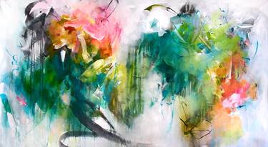 Original Abstract Expressionism Abstract Paintings by Kirsten Handelmann