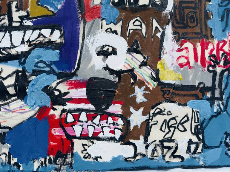 Original Abstract Expressionism Abstract Painting by Jonas Fisch